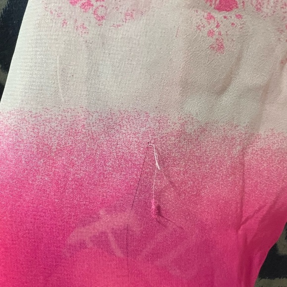 Candies Medium Sheer Pink Orange and Blue Tank​ - Picture 5 of 6